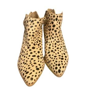 Dolce vita leopard print booties